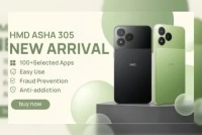 HMD Asha 305 Resmi Meluncur sebagai 'Lite Smartphone' dengan Baterai Lepas
