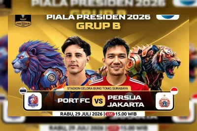 Link Live Streaming Port FC vs Persija Jakarta Hari Ini Jam 15.30 WIB
