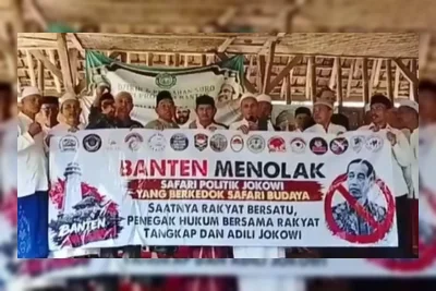 Puluhan Ulama di Lebak Deklarasi Tolak Rencana Safari Politik Jokowi ke Banten