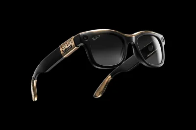 Caviar Rilis Kacamata Pintar Ray-Ban Mewah dengan Emas dan Kulit Buaya