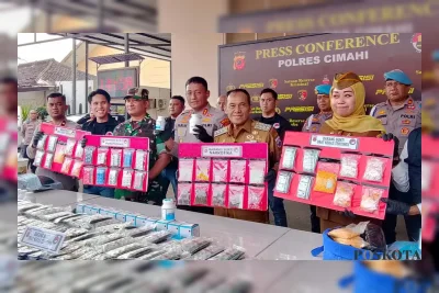 Polres Cimahi Ungkap 47 Kasus Narkoba dalam 9 Hari, 56 Tersangka Diciduk