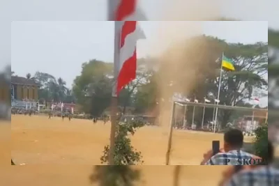 Angin Puyuh Muncul di Alun-alun Menes, BMKG Jelaskan Penyebabnya