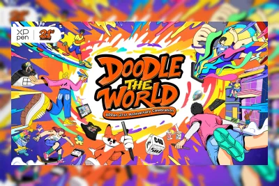 XPPen Rayakan 21 Tahun dengan Kampanye Global 'DOODLE THE WORLD