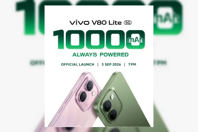 Vivo V80 Lite Resmi Meluncur 3 September dengan Baterai 10.000mAh