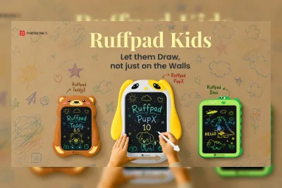 Portronics Ruffpad: Papan Tulis LCD Murah untuk Anak dengan Dukungan Aplikasi