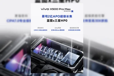Spesifikasi Kamera Periskop Vivo X500 Pro dan Pro Max Terungkap