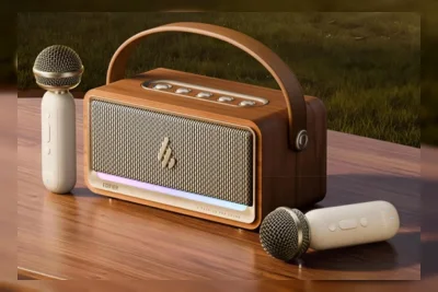 Edifier K200: Speaker Karaoke Portabel dengan Dua Mikrofon Nirkabel