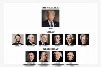 Trump Nilai Dirinya Presiden AS Terhebat, Ungguli Washington dan Lincoln