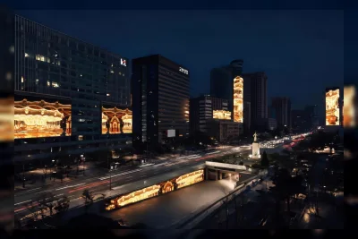 Delapan Layar Raksasa di Seoul Jadi Galeri Seni Terbuka untuk Kiaf