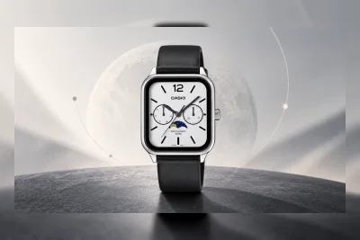 Casio Rilis Jam Tangan Analog Bentuk Kotak dengan Indikator Fase Bulan di AS