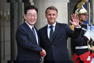 Lee dan Macron Sepakat Tingkatkan Kerja Sama Militer dan Ekonomi