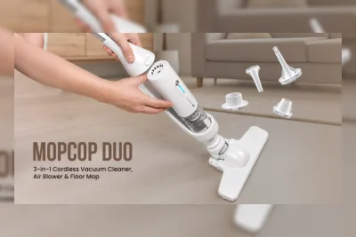 Portronics Mopcop Duo Resmi Meluncur, Vakum 3-in-1 yang Bisa Mengepel dan Meniup