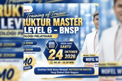 Sertifikasi Instruktur Master BNSP untuk Trainer hingga Dosen