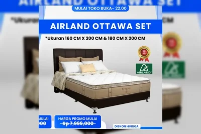 Transmart Full Day Sale Diskon Tempat Tidur Airland hingga 50 Persen