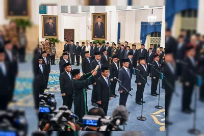 Prabowo Lantik 16 Pejabat, Luky Alfirman dan Nurcholisoh Isi Kursi Wamenkeu
