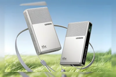Ugreen P7 Meluncur: Power Bank 20.000mAh 45W dengan Kabel Bawaan dan Layar Warna