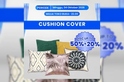 Transmart Full Day Sale: Sarung Bantal Sofa Rp20 Ribu Pakai Kartu Kredit Bank Mega