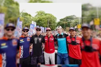 Pebalap Dunia dan Talenta Lokal Ikut Parade MotoGP di Mataram