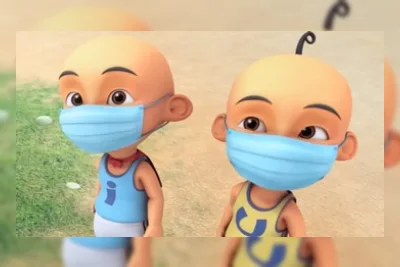 Upin Ipin Kembali Sindir Kabut Asap dari Indonesia, Udara Bersih Hak Semua