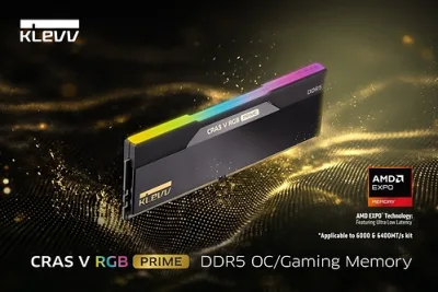 KLEVV CRAS V RGB PRIME: RAM DDR5 8.000 MT/s dengan Latensi CL26