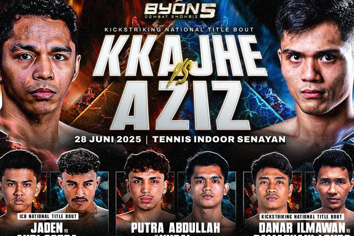 Link Live Streaming Byon Combat Showbiz 5: 11 Pertarungan Seru, Kkajhe vs Aziz Gratis Langsung Klik Disini!