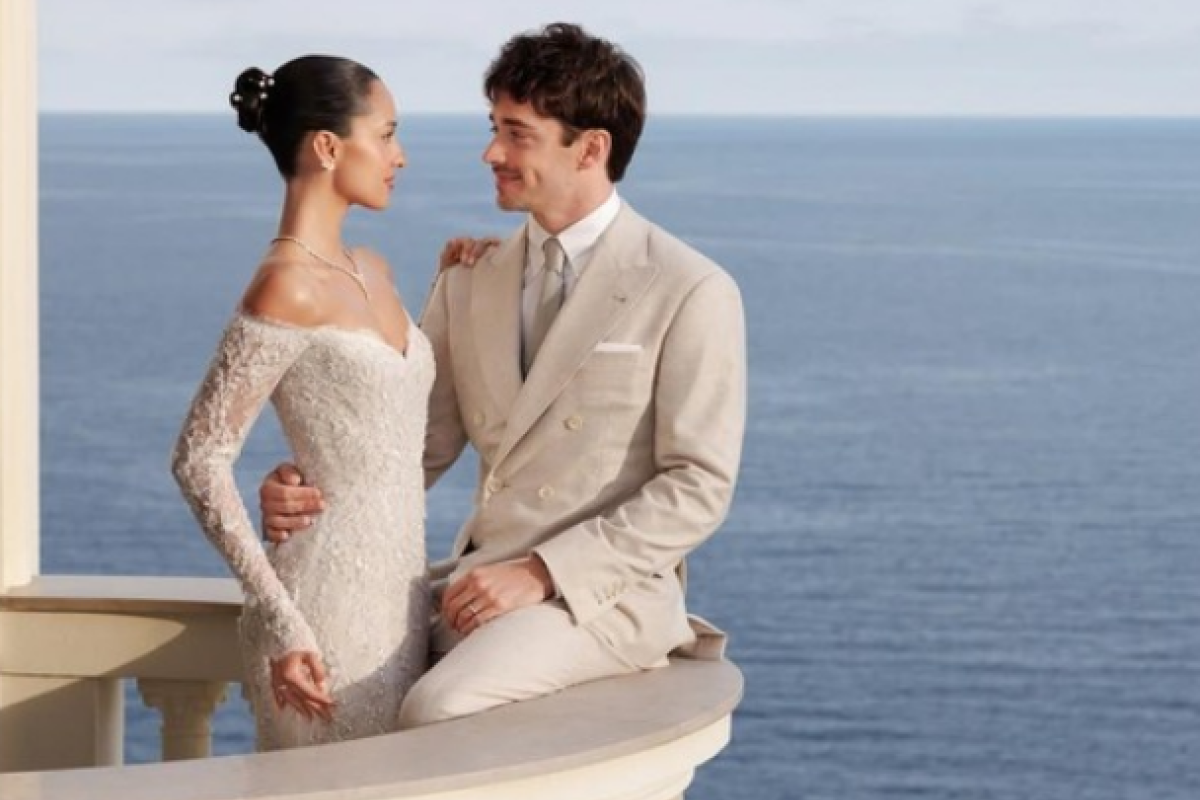 Charles Leclerc Resmi Menikah dengan Alexandra Saint Mleux di Monaco