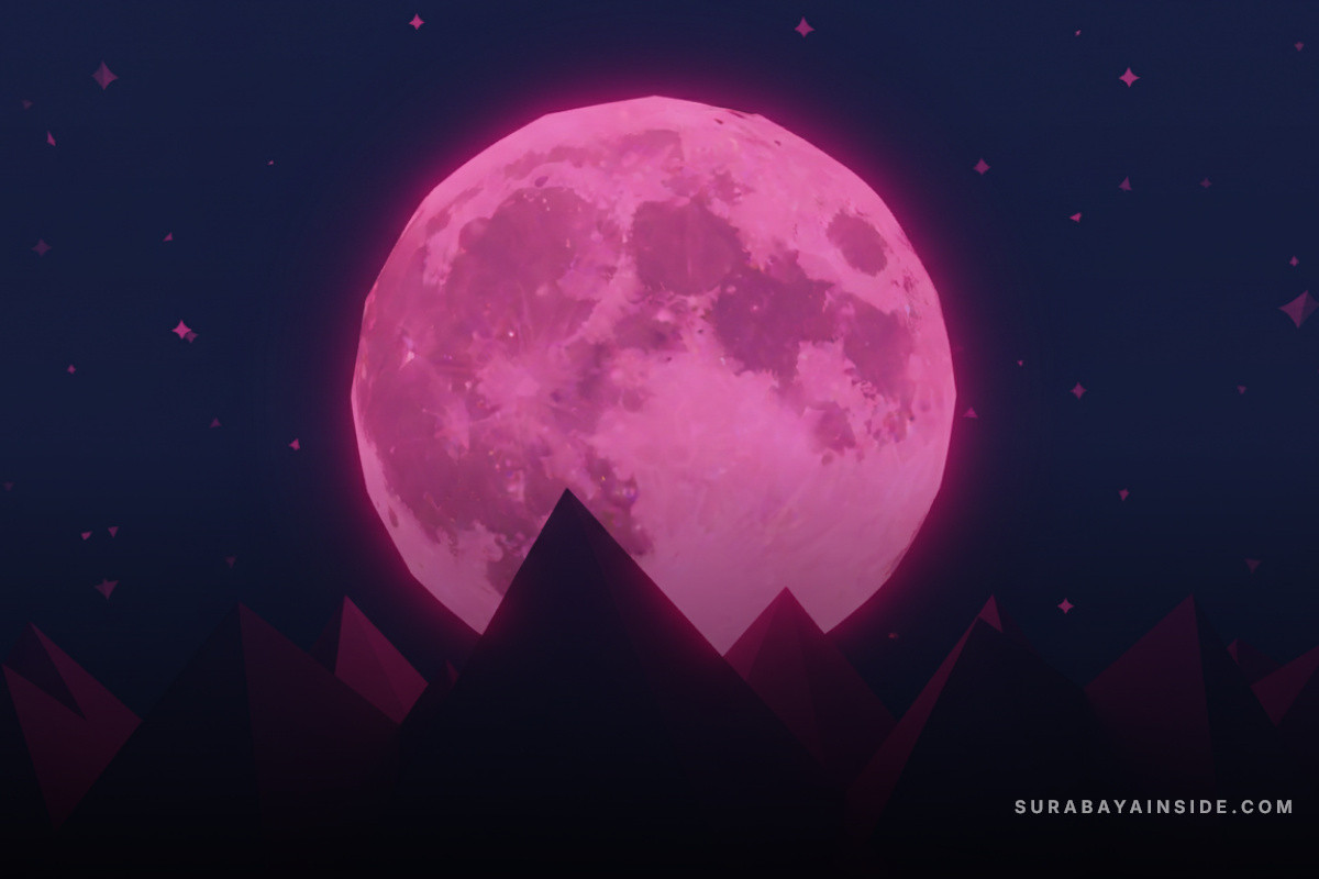 Ada Apa Tanggal 2 April? Fenomena Pink Moon April 2026 Kapan Terjadi Ini Waktu Pengamatan dan Fakta Ilmiahnya