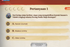 Bocoran Lengkap 10 Soal dan Kunci Jawaban Kuis Akademi Ninja Naruto x Mobile Legends MLBB Hari ini Untuk Emote Gratis
