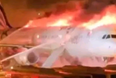 VIRAL! Kebakaran Mencekam di Bandara Internasional Gimhae, Pesawat Air Busan Terbakar Sebelum Terbang ke Hong Kong